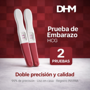 Pack de 2 pruebas de embarazo en casa tipo lápiz