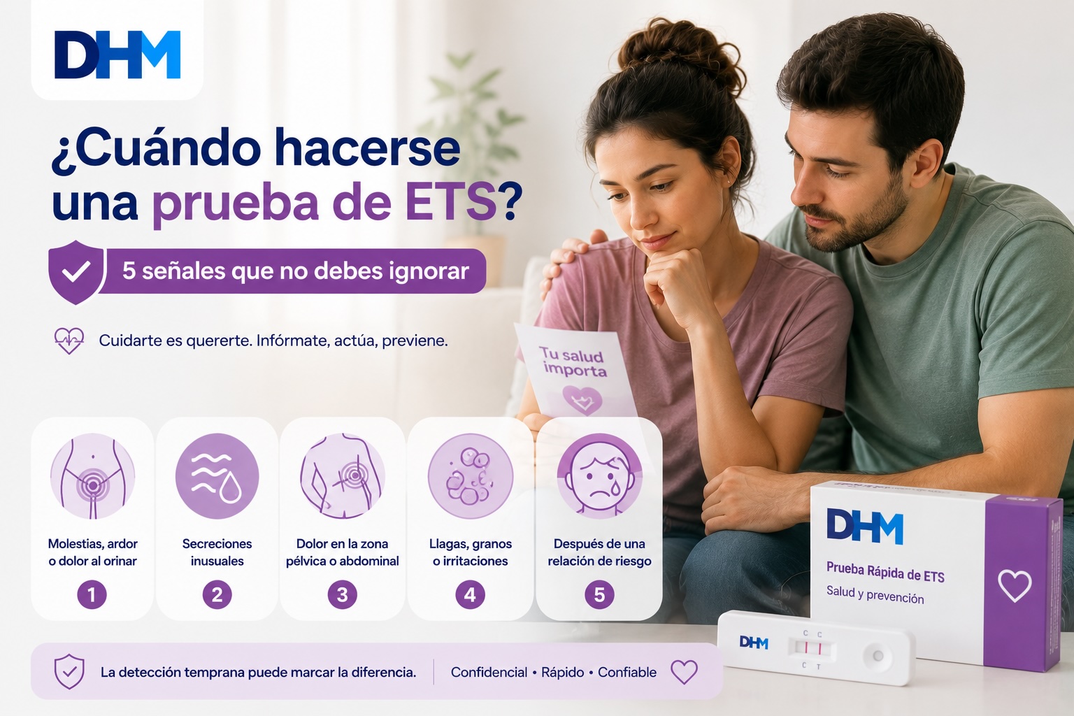 ¿Cuándo hacerse una prueba de ETS? 5 señales que no debes ignorar