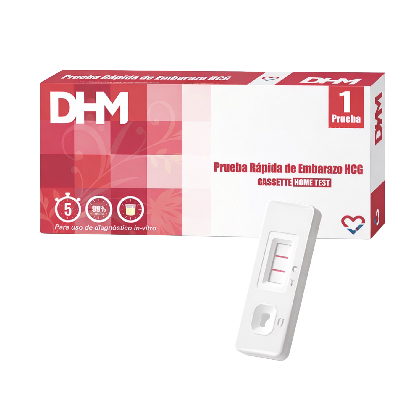 Pack x5 Pruebas de Embarazo en Casa DHM | Casete | Ahorra y Ten Siempre a Mano - Image 1