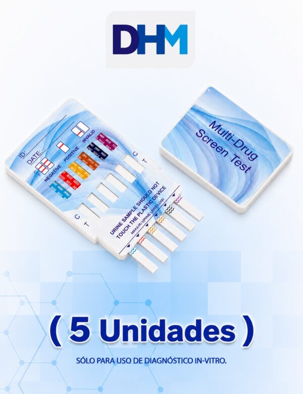 Prueba de drogas en orina panel DHM - tamizaje multidroga en casa