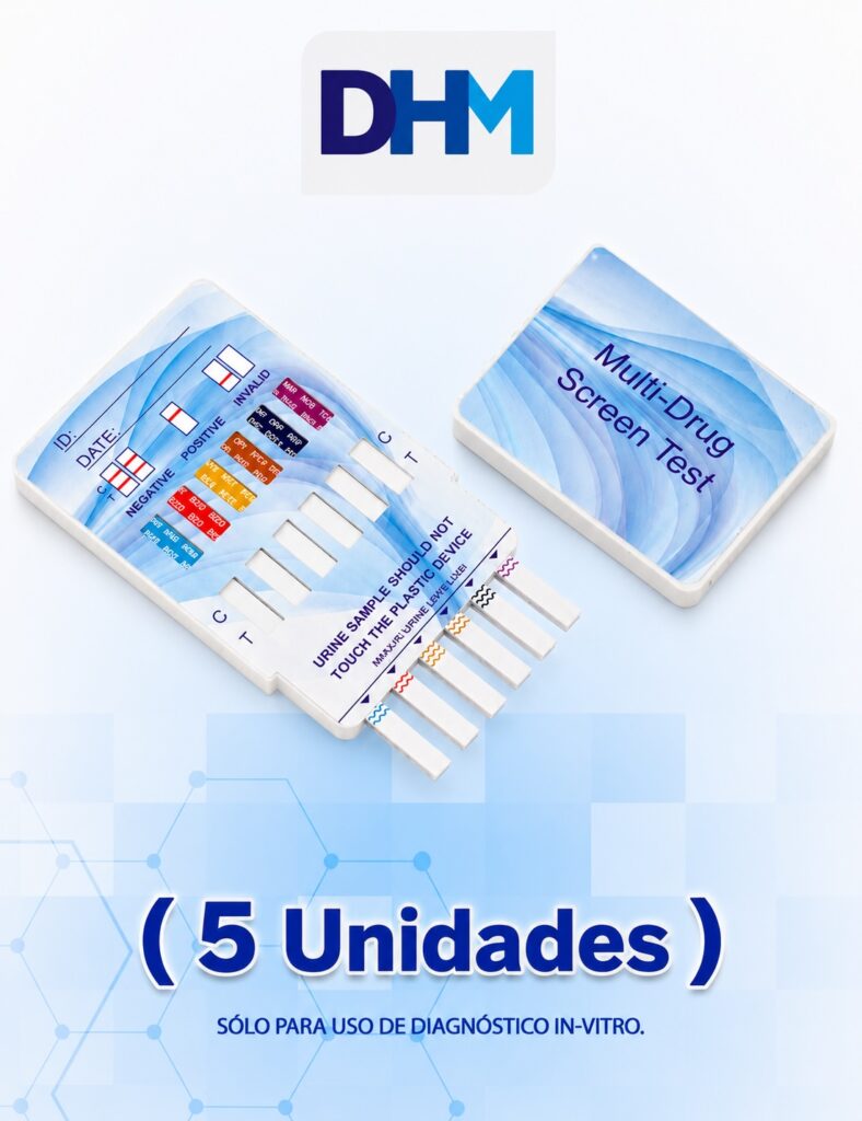 Prueba de drogas en orina panel DHM - tamizaje multidroga en casa