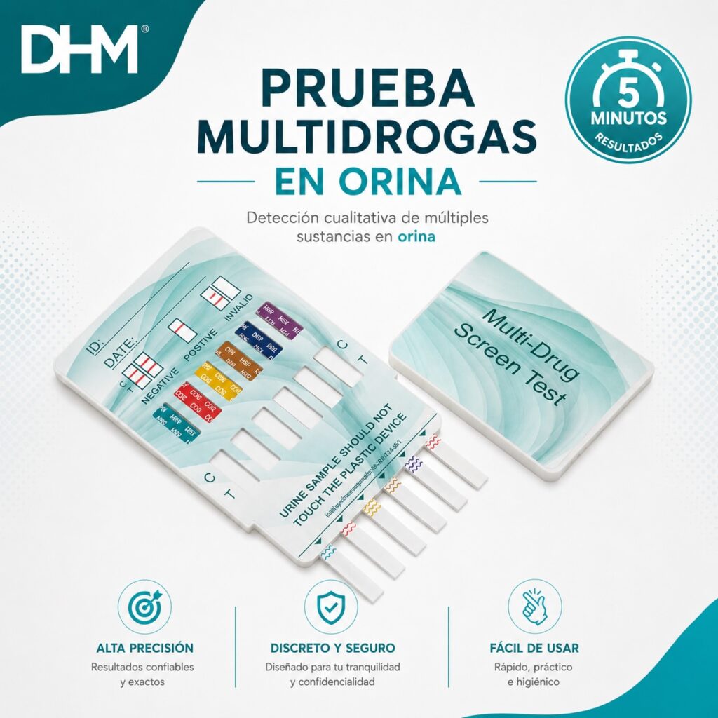 prueba multidrogas en orina panel