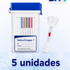 Prueba de Drogas en Saliva | Pack x5 Detección No Invasiva - DHM Global Colombia