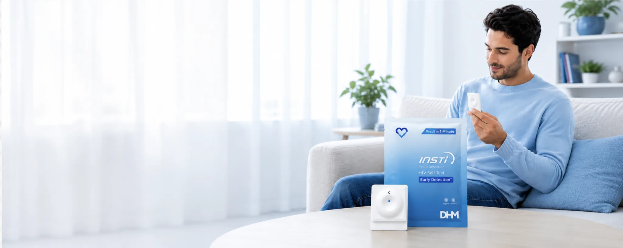 Prueba de VIH INSTI® en casa DHM